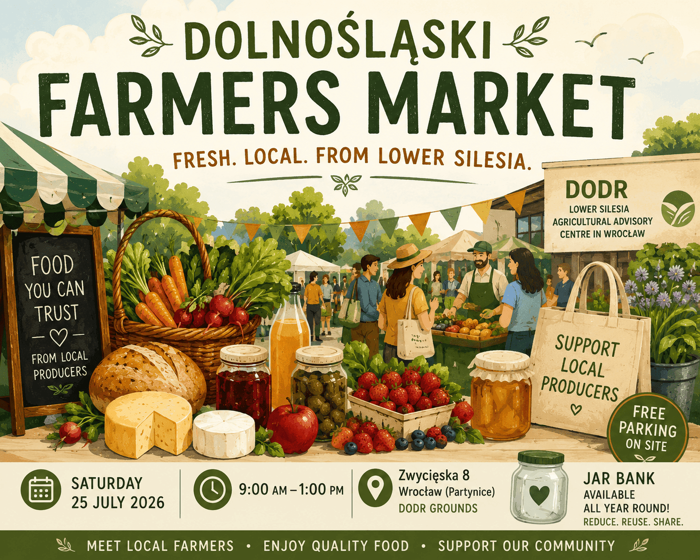 Dolnośląski Targ Rolny Invites Wrocław Residents to Shop Local This Saturday